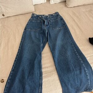 We The Free Dark Blue Flare Jeans